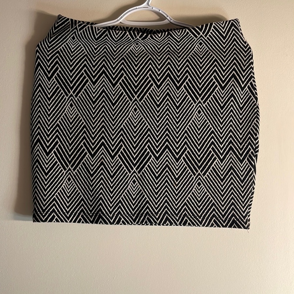 Zara Blk/White Mini Skirt